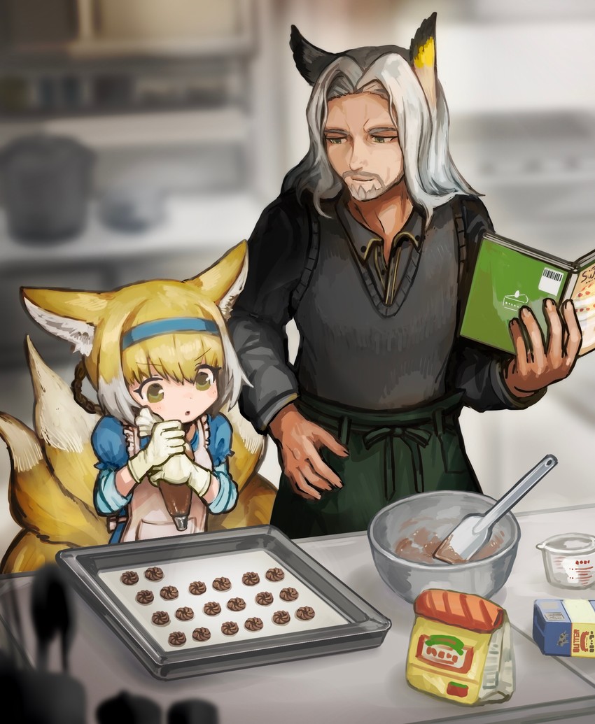 suzuran and hellagur (arknights) drawn by dido_(di_do_di_do)