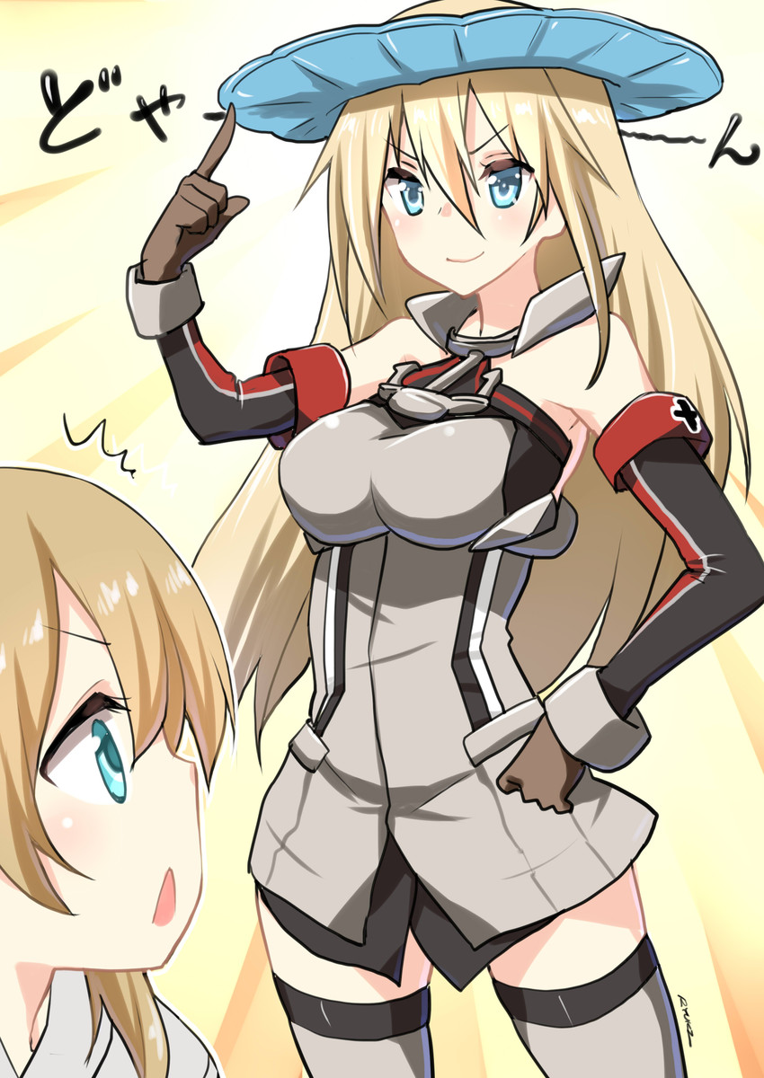 prinz eugen and bismarck (kantai collection) drawn by ryuki_(ryukisukune)