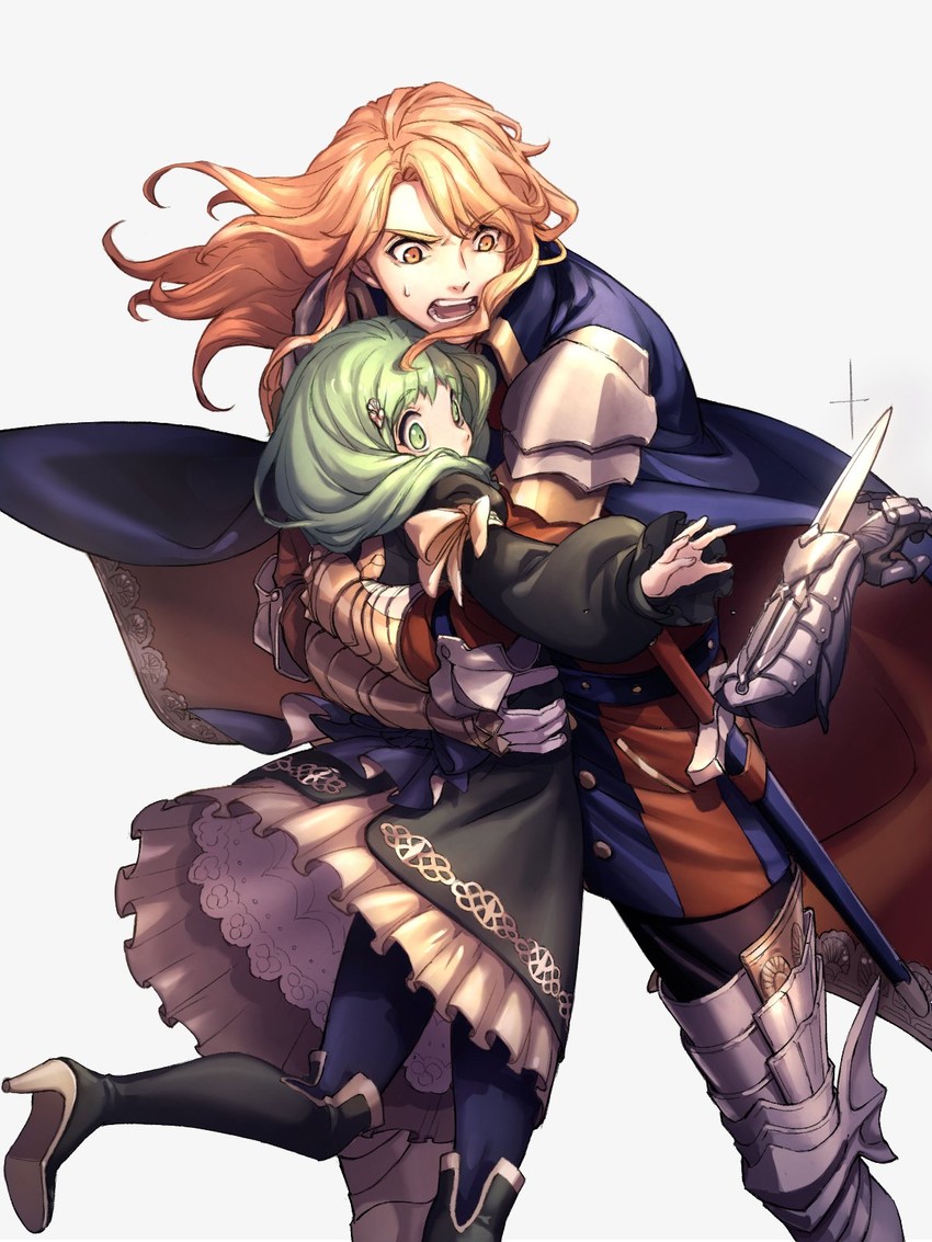 flayn and ferdinand von aegir (fire emblem and 1 more) drawn by moyashi_mou2