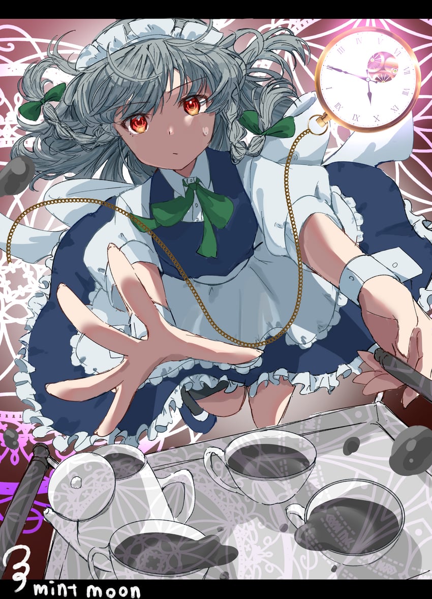 izayoi sakuya (touhou) drawn by mint_moon_(user_fxus4288)
