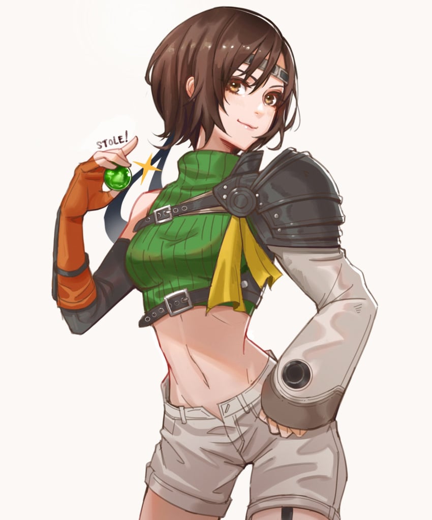 yuffie kisaragi (final fantasy and 2 more) drawn by lukrevadraws