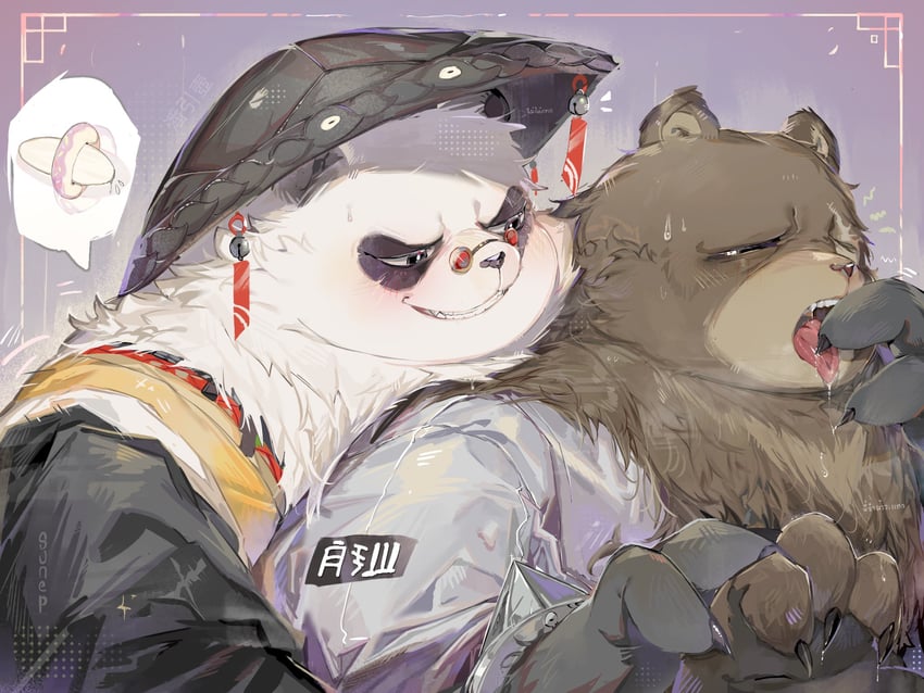 ben bigger and pan yinhu (zenless zone zero) drawn by sunep