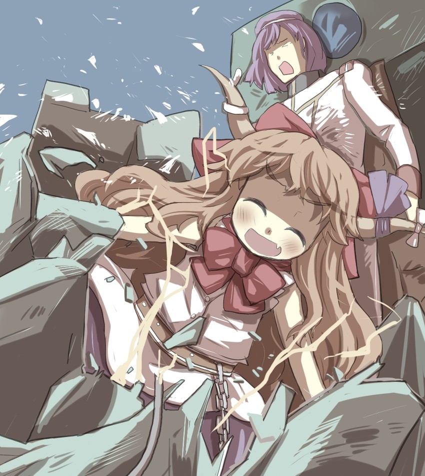 ibuki suika and paptimus scirocco (touhou and 2 more) drawn by gaoo_(frpjx283)
