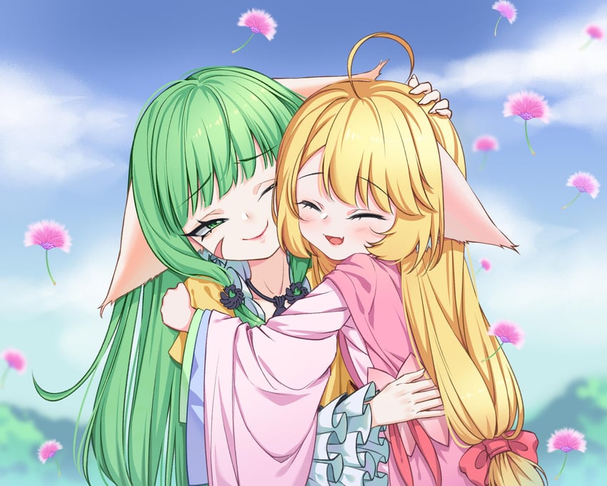 tushan susu and tushan rongrong (fox spirit matchmaker) drawn by kumu_zaisheng