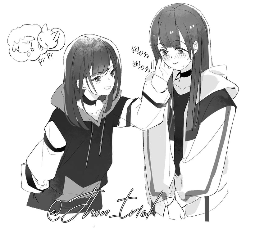 youmiya hina and aoki hina (bang dream! and 2 more) drawn by jhon_trick