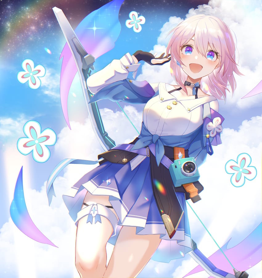 march 7th (honkai and 1 more) drawn by yumegiwa_(skgl_thx)