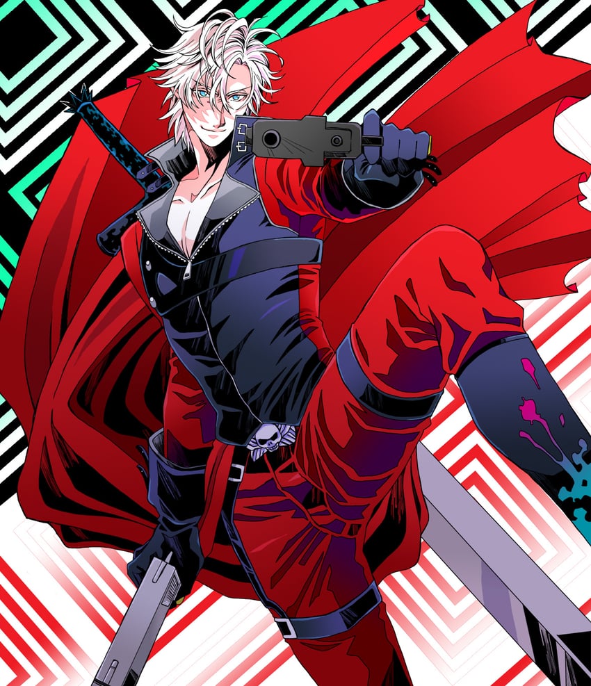 dante (devil may cry and 1 more) drawn by charatei
