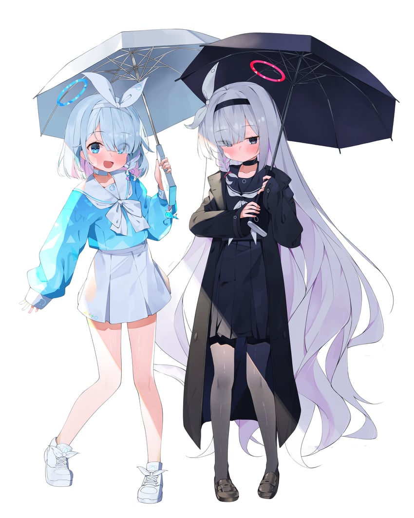 arona and plana (blue archive) drawn by avant_garde_(artist)