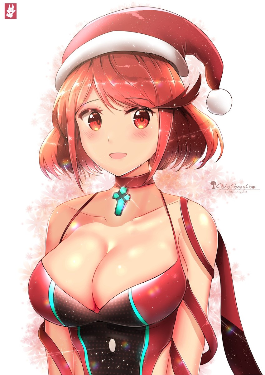 pyra (xenoblade chronicles and 1 more) drawn by chinchongcha