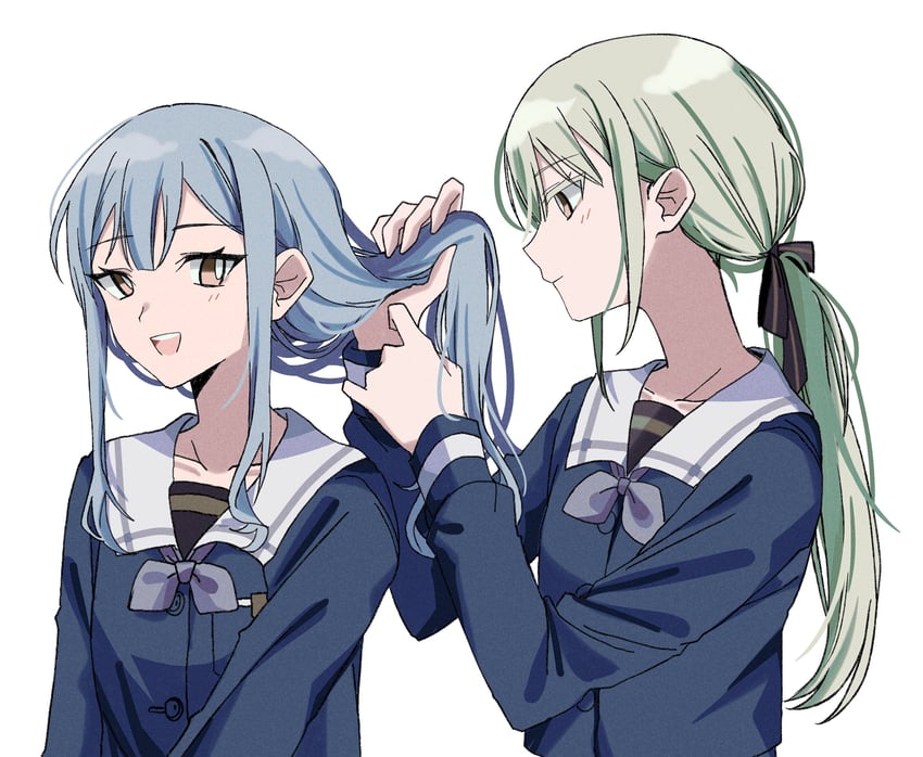 togawa sakiko and wakaba mutsumi (bang dream! and 1 more) drawn by bucishiro