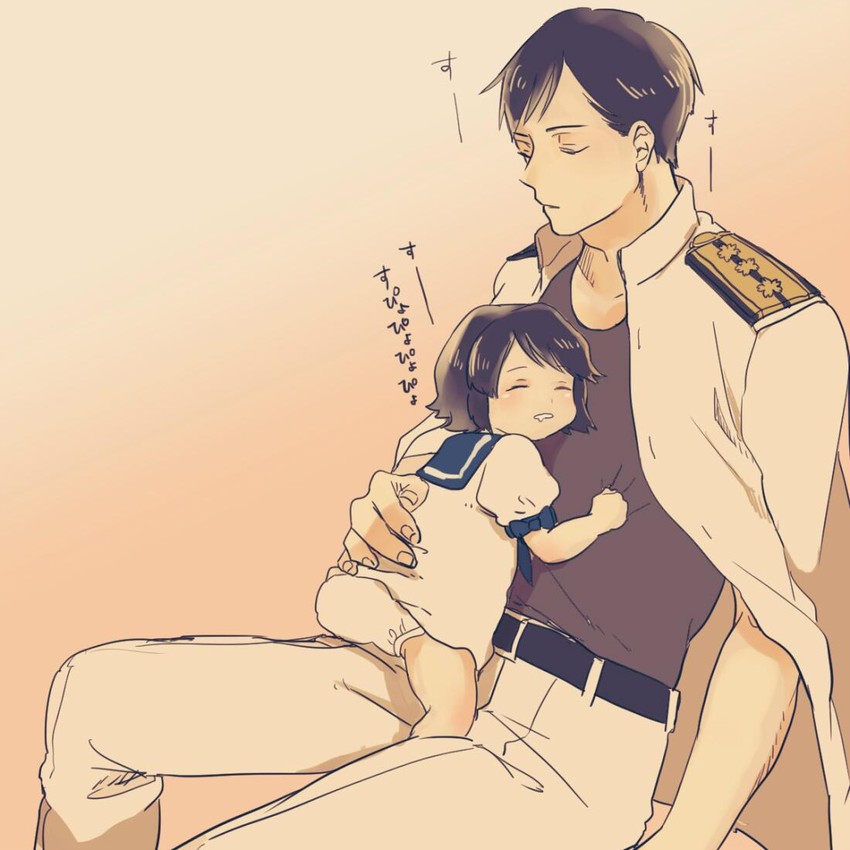 admiral and miyuki (kantai collection) drawn by deco_(geigeki_honey)