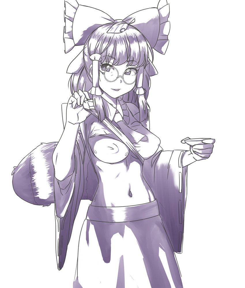 hakurei reimu and futatsuiwa mamizou (touhou) drawn by sly_(slykick)