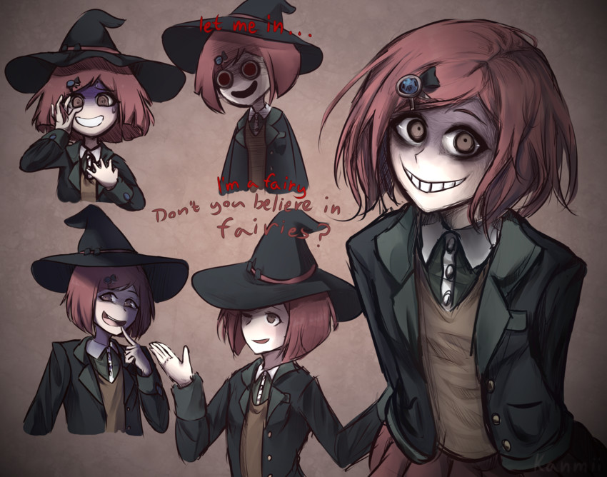yumeno himiko (danganronpa and 1 more) drawn by mokoka-sensei