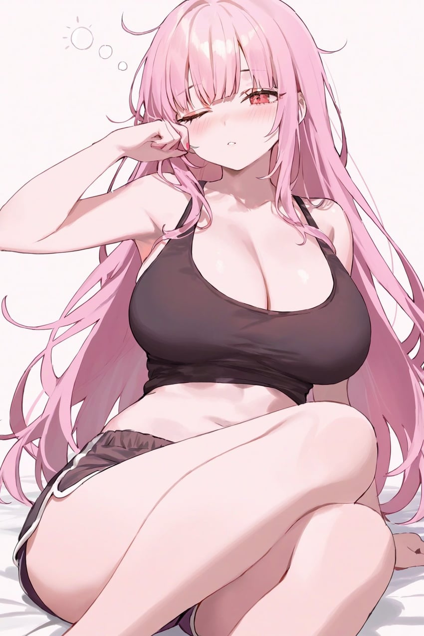 mori calliope (hololive and 1 more) drawn by foame
