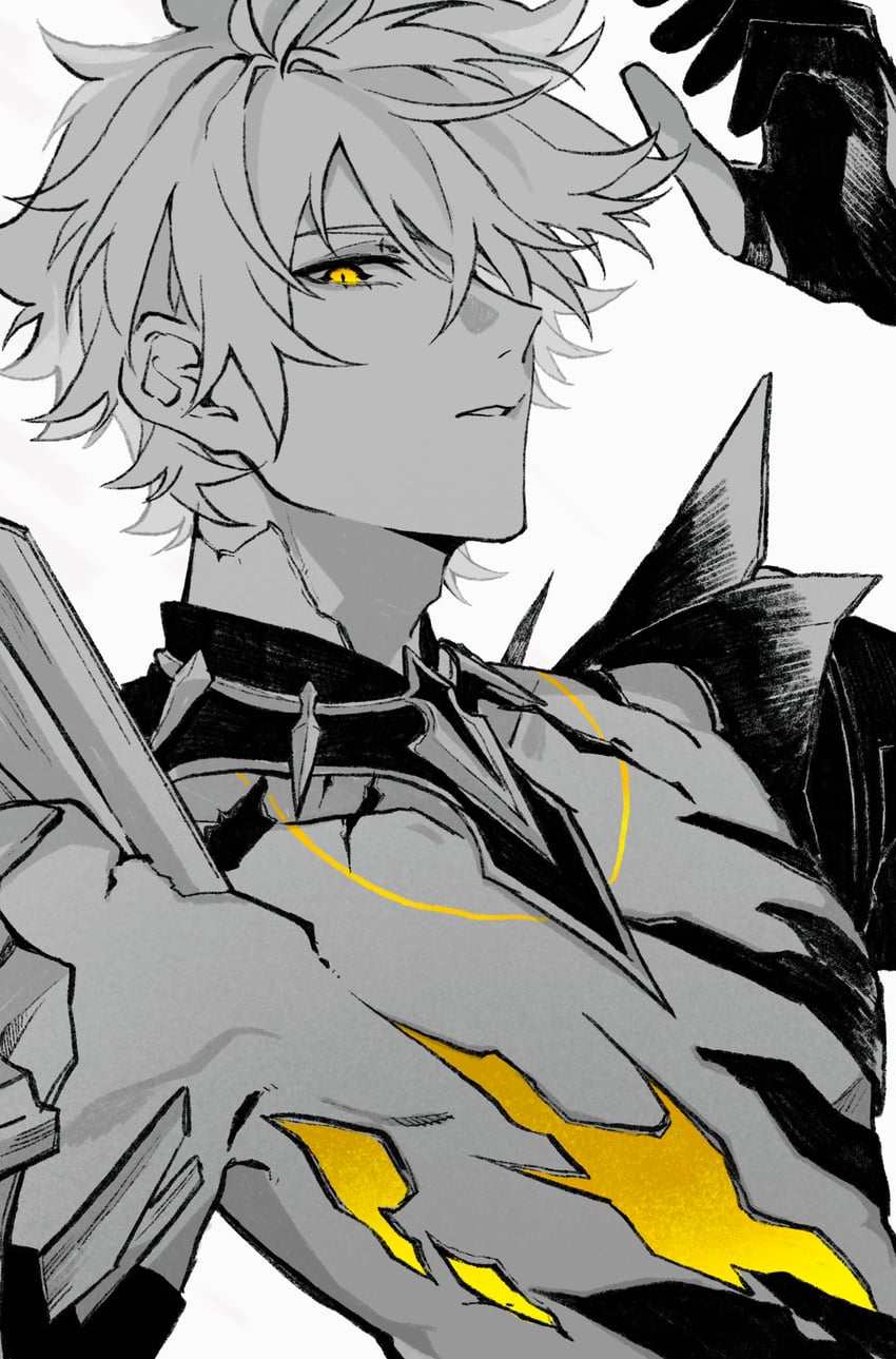phainon (honkai and 1 more) drawn by oshoyu_(aree9)