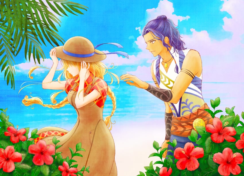 nanami and ludus (bokujou monogatari and 1 more) drawn by azu_rin_go