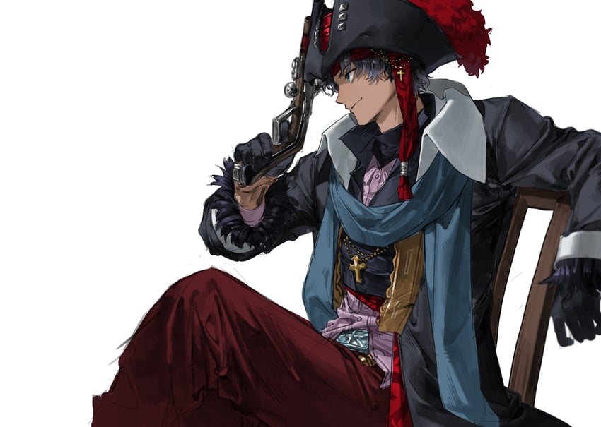 bartholomew roberts (fate and 1 more) drawn by potato_goril