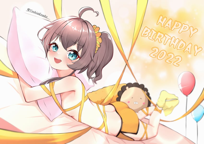 natsuiro matsuri and ebi frion (hololive) drawn by yoshie_eneko