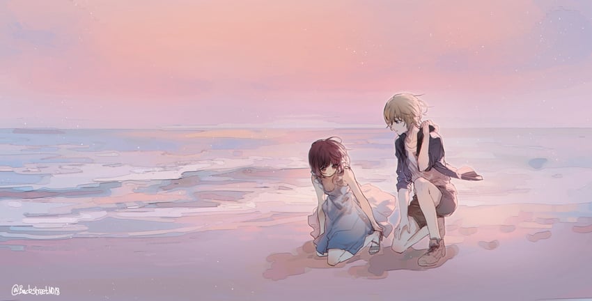 arima kana and hoshino aquamarine (oshi no ko) drawn by maggi0803