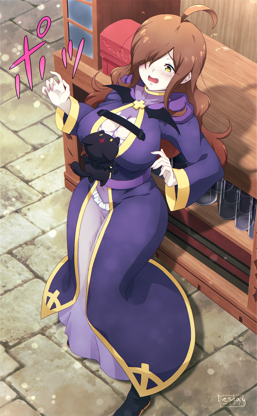 wiz and chomusuke (kono subarashii sekai ni shukufuku wo!) drawn by ledy