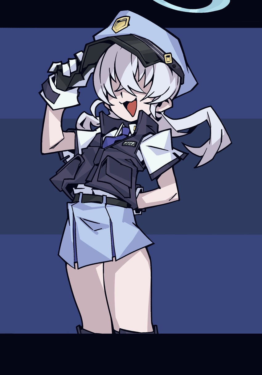 valkyrie police academy student (blue archive and 1 more) drawn by waa153