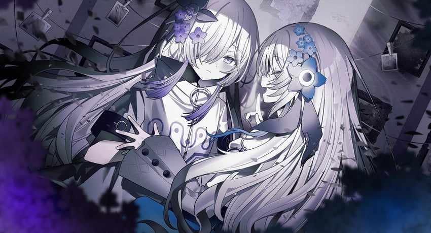 isekaijoucho and sekai (kamitsubaki studio and 1 more) drawn by miwasiba