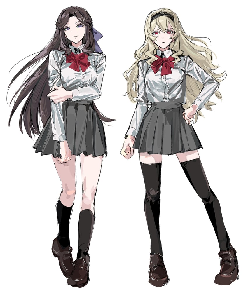 saijou claudine and tendou maya (shoujo kageki revue starlight) drawn by 9urodine