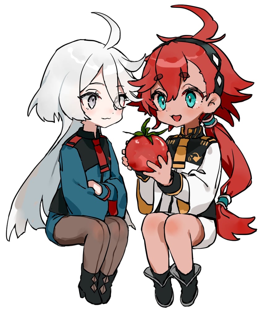 suletta mercury and miorine rembran (gundam and 1 more) drawn by dyo_rkgk