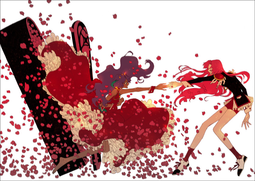 tenjou utena and himemiya anthy (shoujo kakumei utena) drawn by unabara_(1q84)