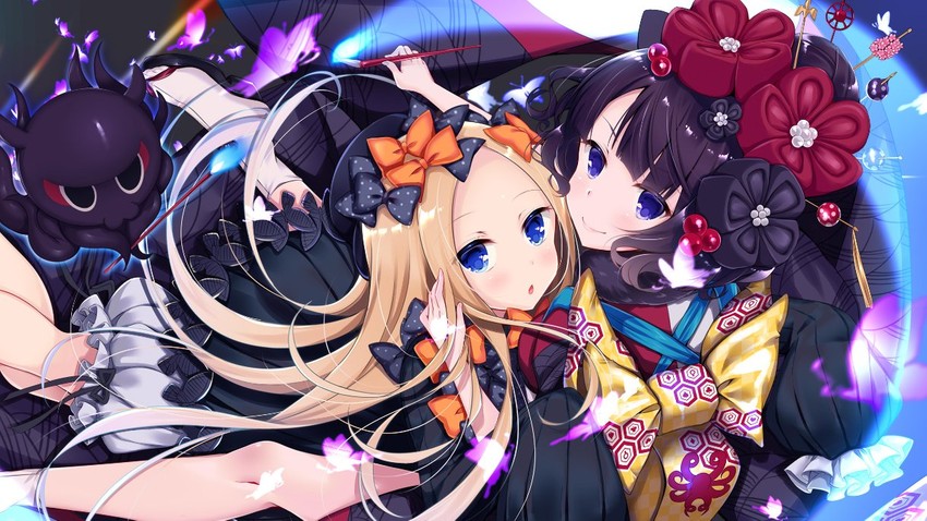 abigail williams, katsushika hokusai, and tokitarou (fate and 1 more) drawn by ko_yu