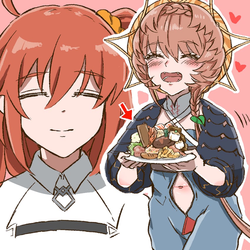 fujimaru ritsuka and van gogh (fate and 1 more) drawn by shimogamo_(shimomo_12)