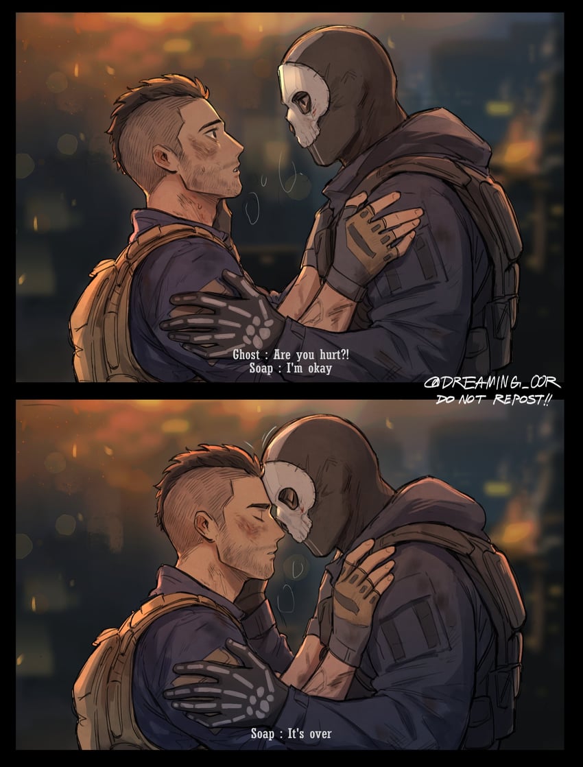 ghost and soap (call of duty and 1 more) drawn by dreaming_oor