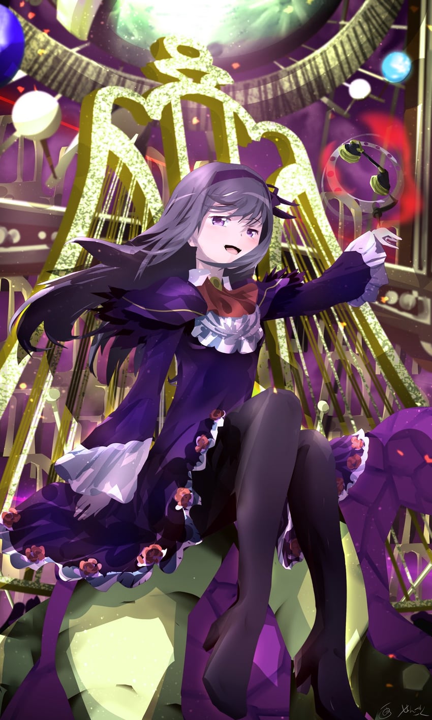 akemi homura (mahou shoujo madoka magica and 1 more) drawn by sengoku_chidori