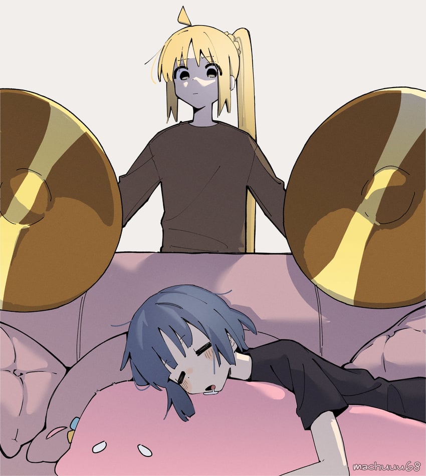 gotoh hitori, ijichi nijika, and yamada ryo (bocchi the rock!) drawn by machuuu68