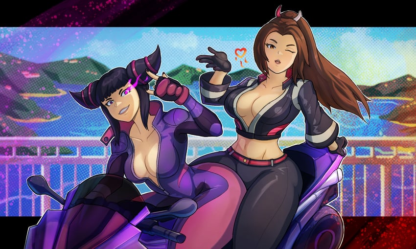 shiranui mai and han juri (street fighter and 3 more) drawn by alex_dos_diaz