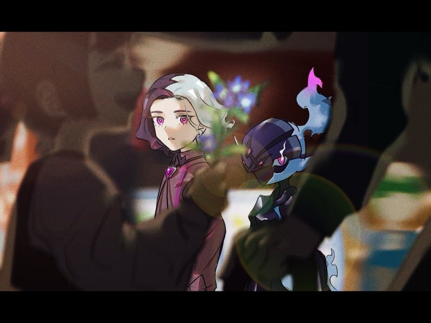 ceruledge and amethio (pokemon and 1 more) drawn by copituji