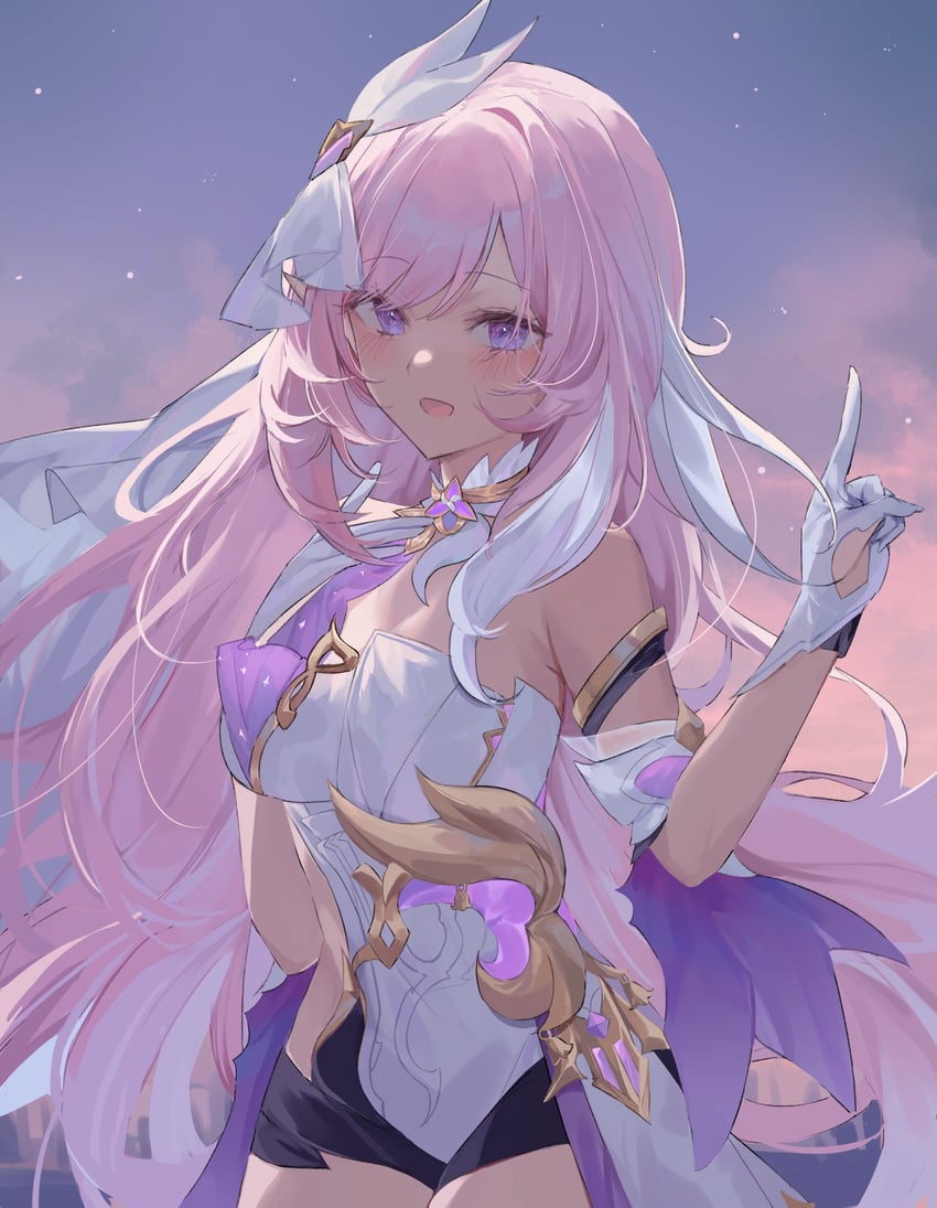 elysia (honkai and 1 more) drawn by kjo_(kjobutcool)