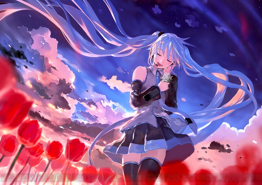 hatsune miku (vocaloid and 2 more) drawn by bob_(biyonbiyon)