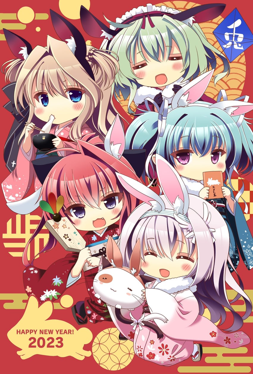 inui sana, sena airi, pan-nya, amaha miu, uryuu sakuno, and 1 more (mashiroiro symphony) drawn by nagomi_tozakura