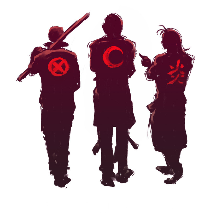 yagami iori, billy kane, and kisaragi eiji (the king of fighters and 4 more)