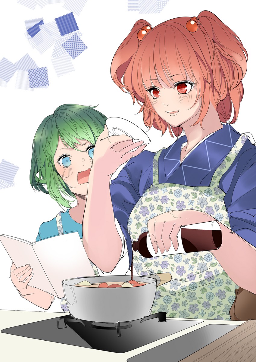 shiki eiki and onozuka komachi (touhou) drawn by fumikiri_(dake_no_hito)