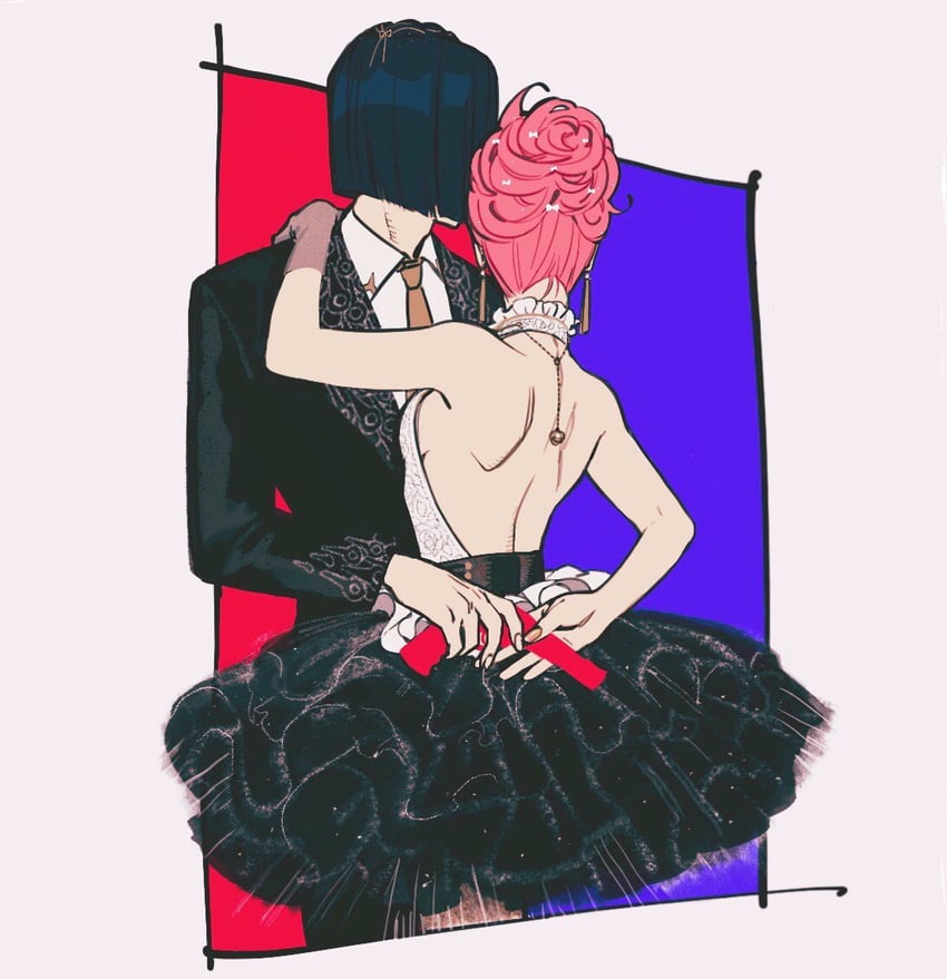 bruno bucciarati and trish una (jojo no kimyou na bouken and 1 more) drawn by nashi_y