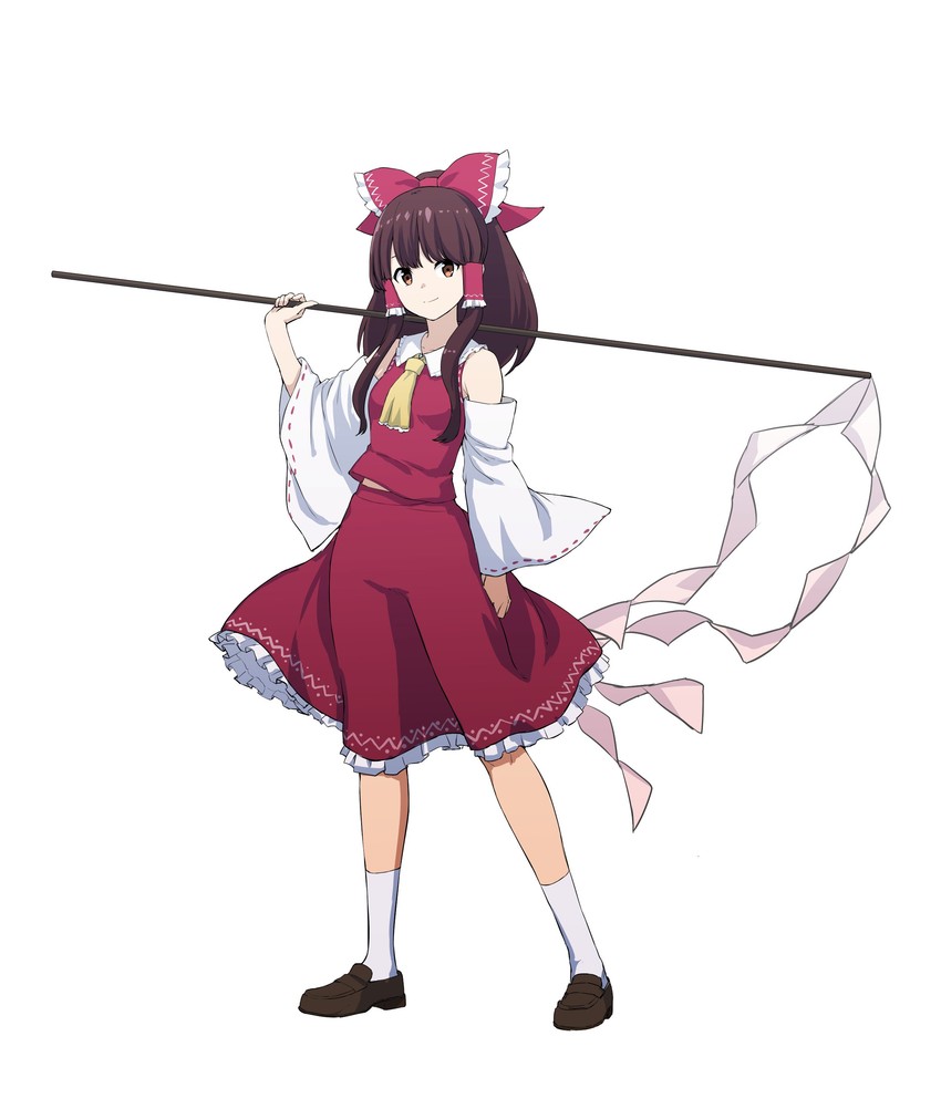 hakurei reimu (touhou and 1 more) drawn by leon_(mikiri_hassha)