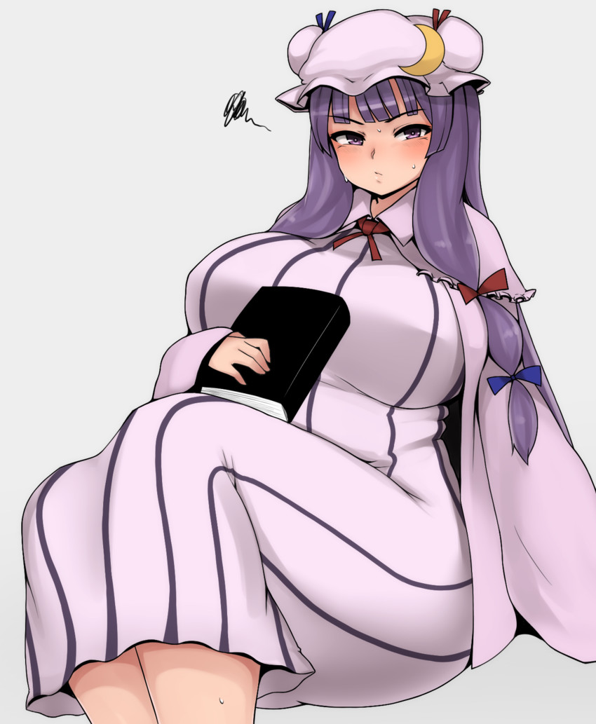 patchouli knowledge (touhou) drawn by oozon_(ozon)