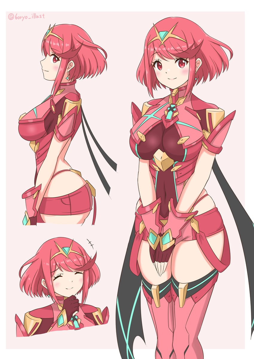 pyra (xenoblade chronicles and 1 more) drawn by ryochan96154
