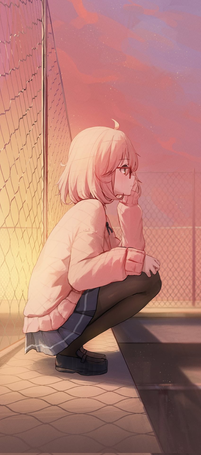 kuriyama mirai (kyoukai no kanata) drawn by huhi_(huhi_1211)