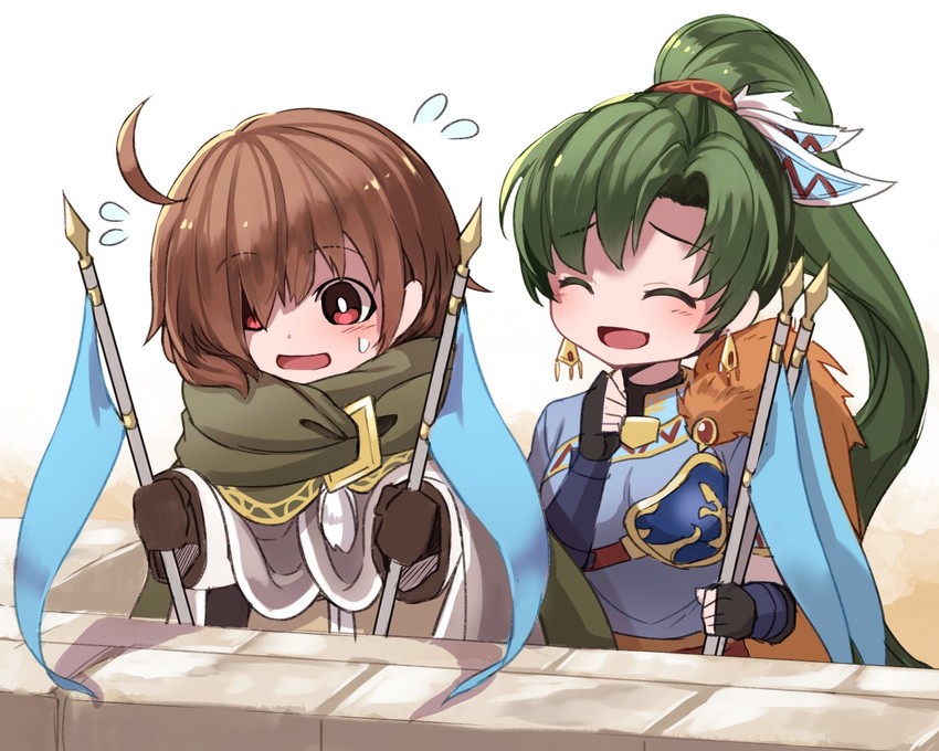 lyn and mark (fire emblem and 2 more) drawn by nakabayashi_zun