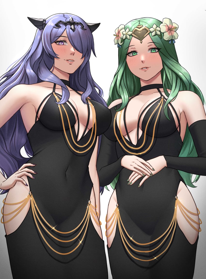 camilla and rhea (fire emblem and 2 more) drawn by ikhwan_maulana