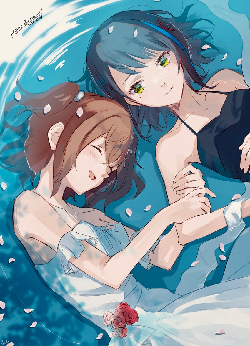 hidaka reina and seto mitsuki (denonbu) drawn by kuzuya_ramurin