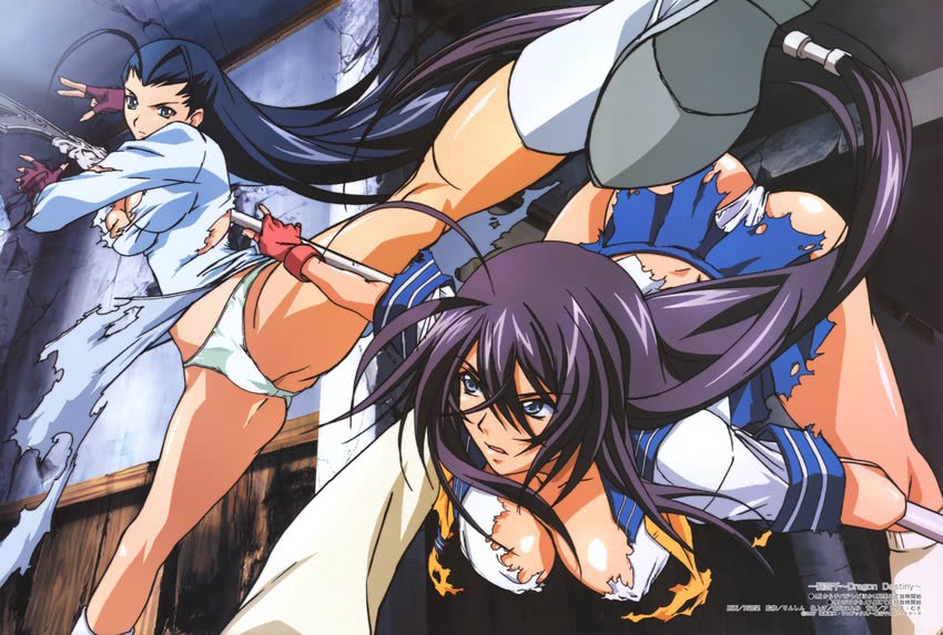 kan'u unchou and kakouen myousai (megami magazine and 2 more) drawn by abe_nozomu